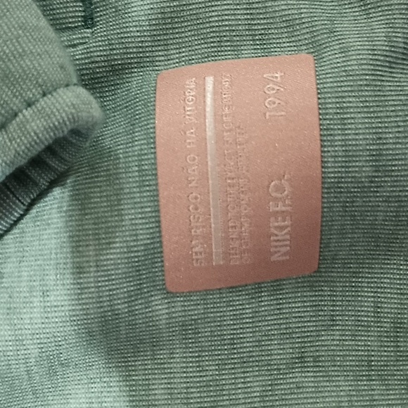 Nike Green Dri-Fit Cropped Half Zip Heathered Light Weight Hoodie A14 - Picture 5 of 10